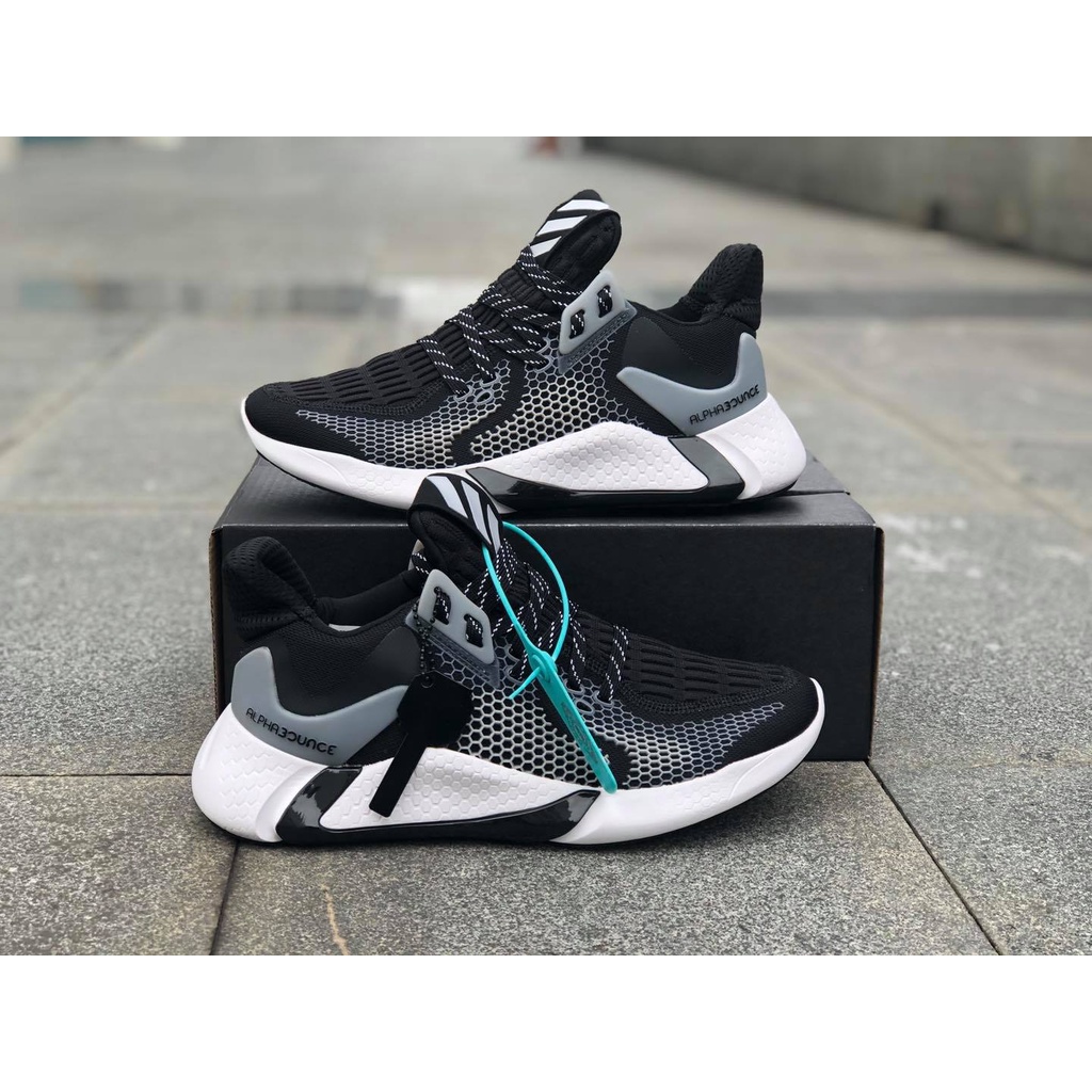 [ Full Box ] - Giày Thể Thao Nam Adidas Aphabounce Bản Mới Nhất 2020 - Phiên Bản Trắng Đen