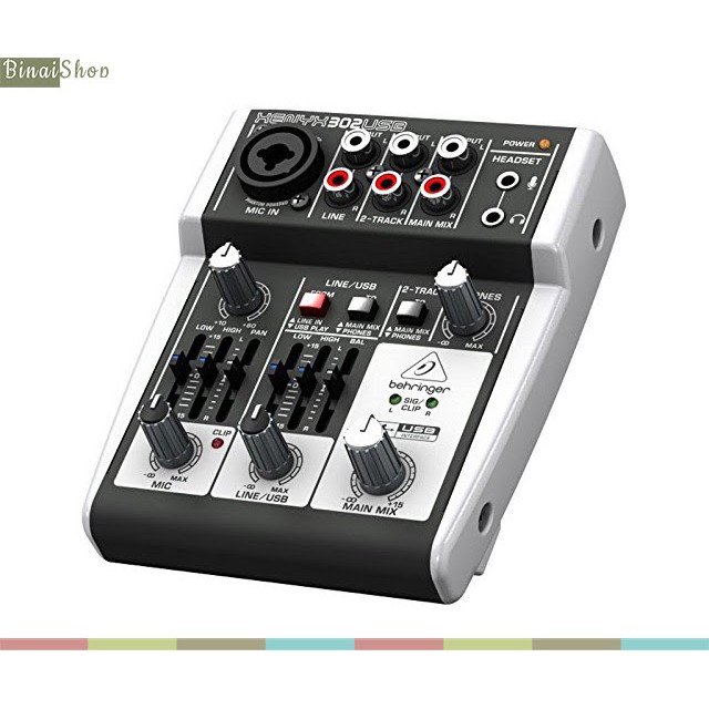 [Mã ELHACE giảm 4% đơn 300K] Mixer 3 cổng Behringer XENYX 302USB