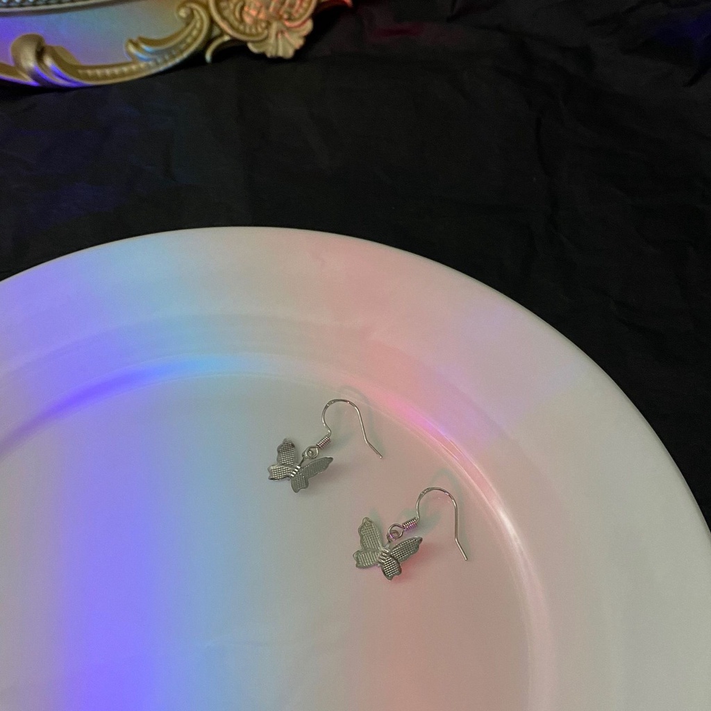 Khuyên Tai Móc Hình Bướm Phong Cách Hàn Quốc Cổ Điển 23564