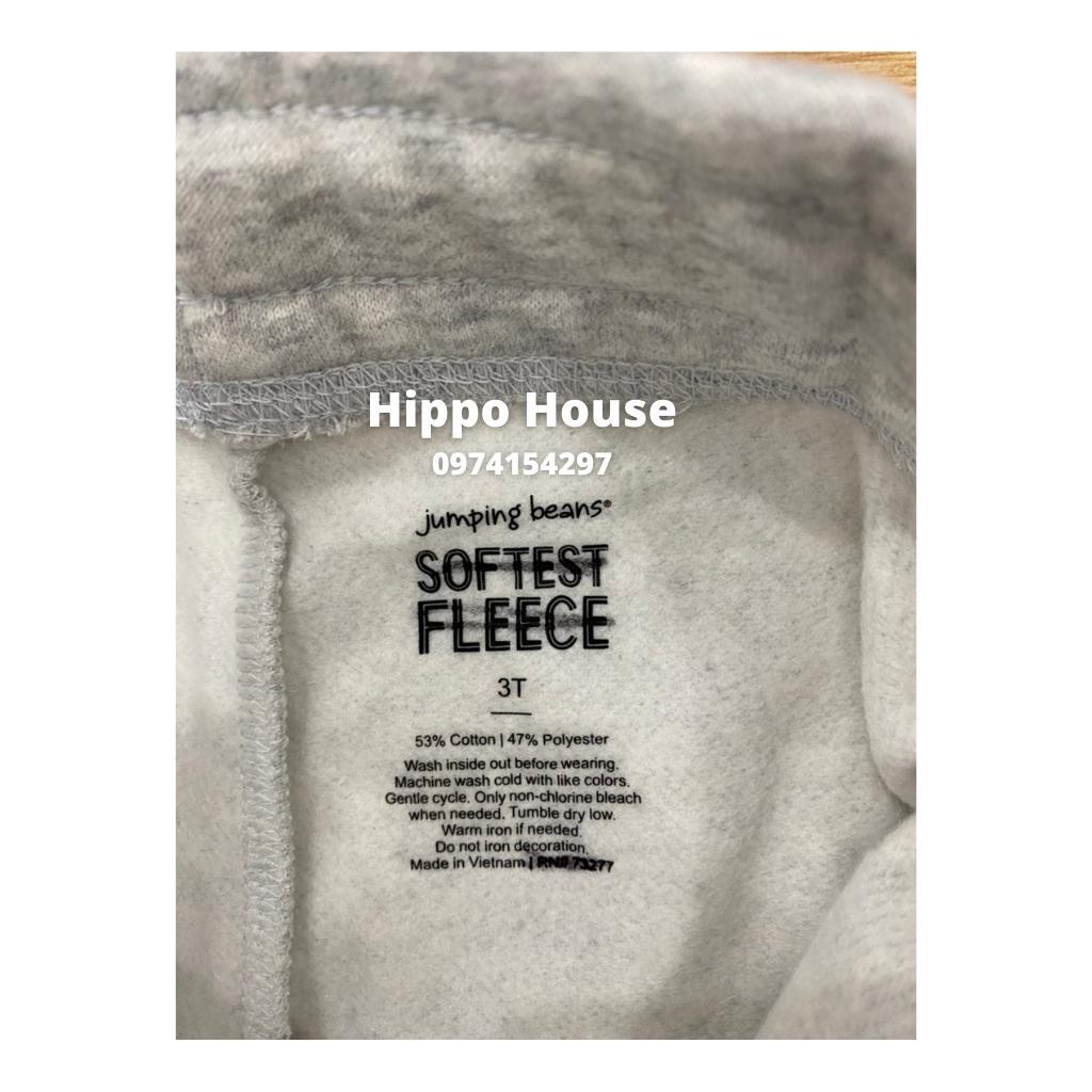 Quần Nỉ Bông Cho Bé Xuất Dư Hippo House Nhiều Màu