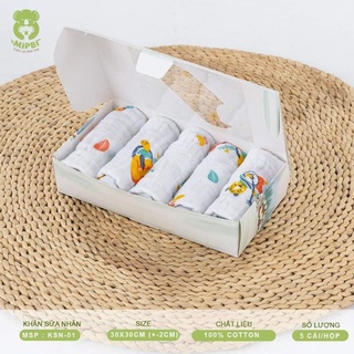 Full mẫu khăn sữa Mipbi cho bé