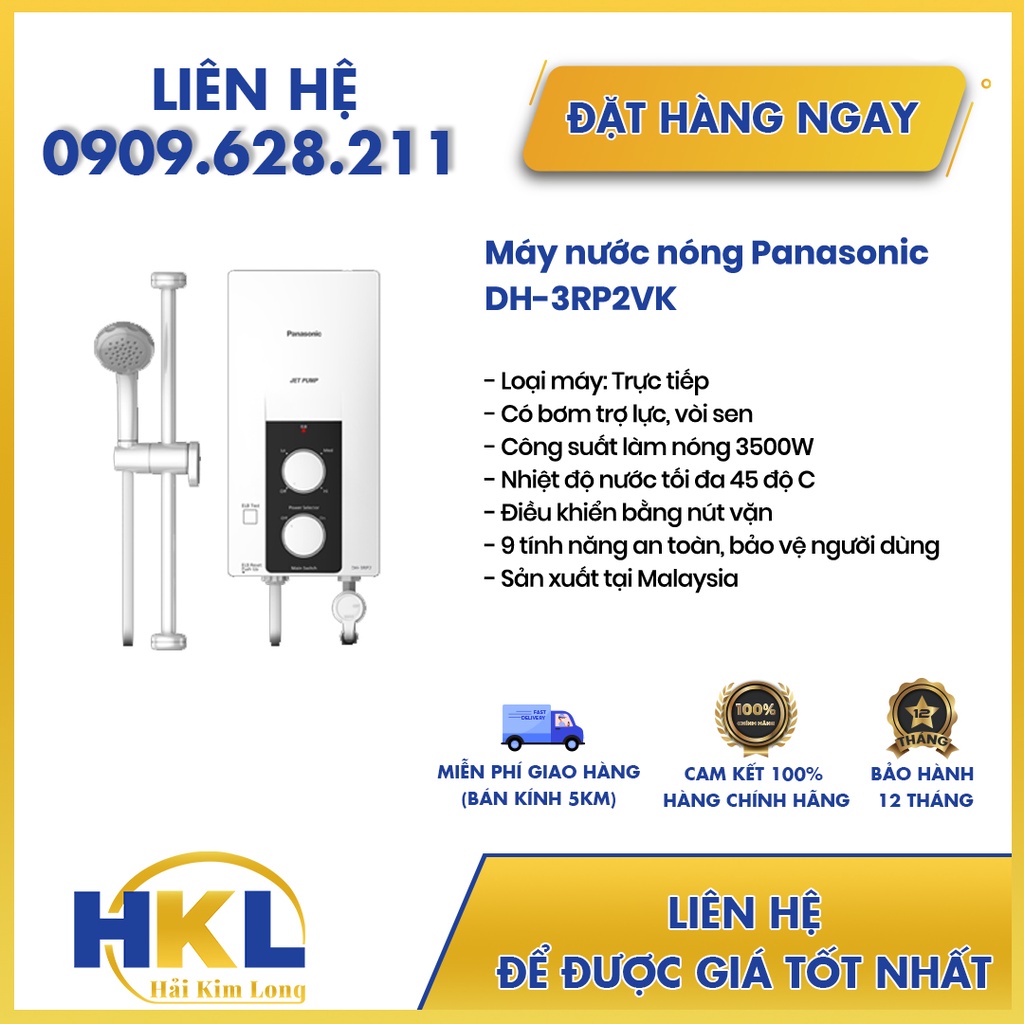 [HCM] Máy nước nóng Panasonic DH3RP2VK
