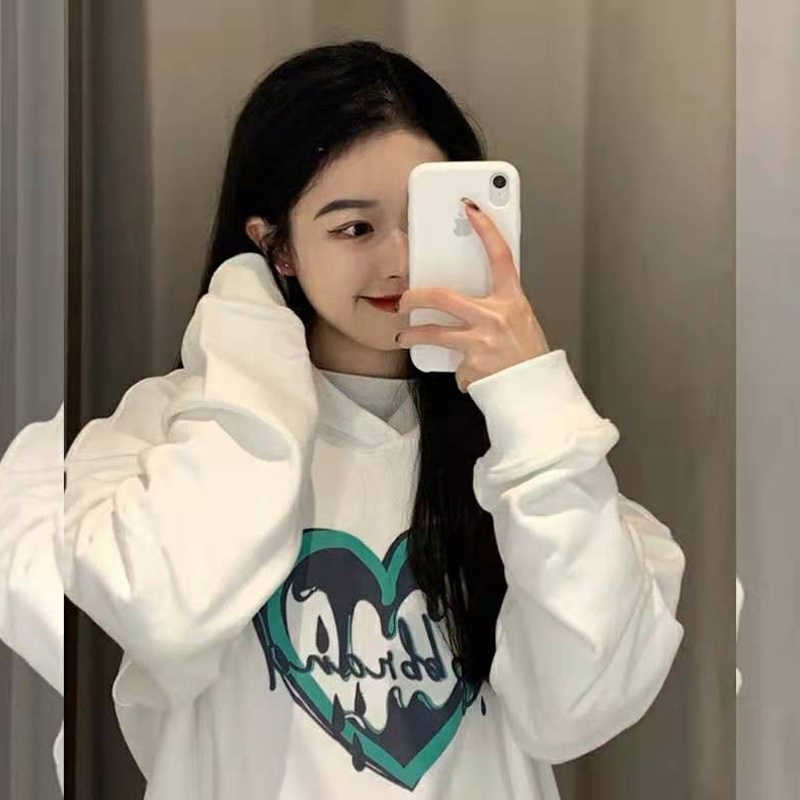 NRVP Áo Hoodie Dáng Rộng Thời Trang Hàn Quốc 2022 Dành Cho Nữ