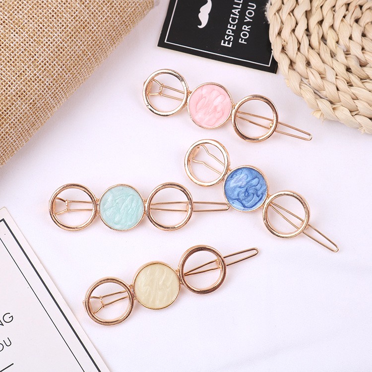 K20A Kẹp tóc vòng tròn màu sắc
