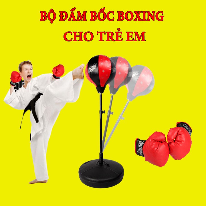 Bộ Đồ Chơi Đấm Bốc, Đấm Boxing Thể Thao Cho Trẻ Em | Rèn Luyện Sức Khỏe - Phản Xạ Nhanh Cho Bé