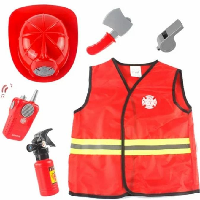 Bộ Đồ Hóa Trang Lính Cứu Hỏa Chuyên Nghiệp Cá Tính Cho Bé