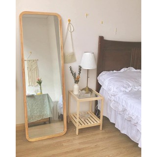 Gương soi toàn thân bo góc khung gỗ 1m7x60 - homevuive