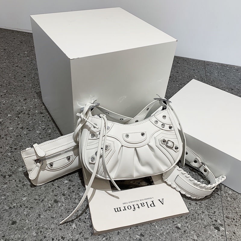 Túi xách 3 chi tiết balen quai chéo dáng balen