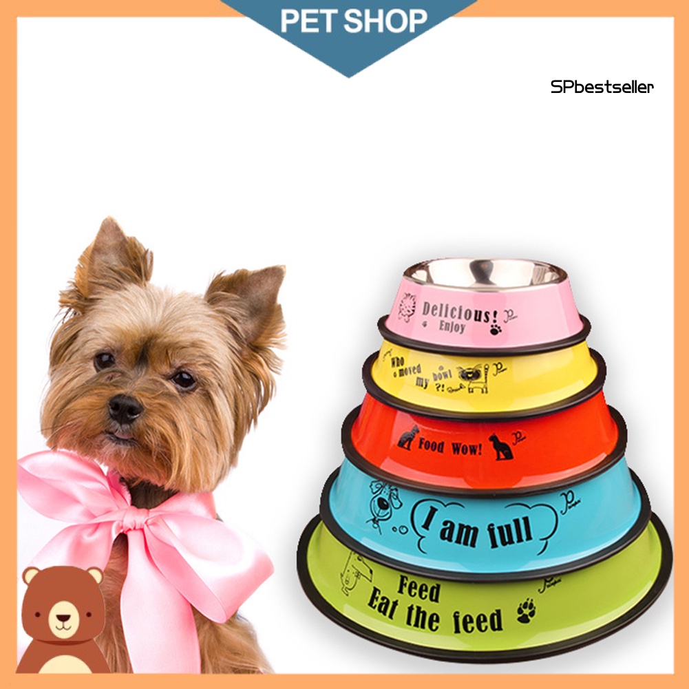 Tô Đựng Thức Ăn Cho Thú Cưng Bằng Thép Không Gỉ Chống Trượt