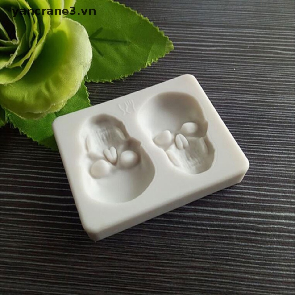 Khuôn Silicone Làm Bánh Kẹo Hình Bộ Xương 3D DIY