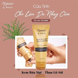 Kem Rửa Mặt Than gỗ sồi không bọt N'store