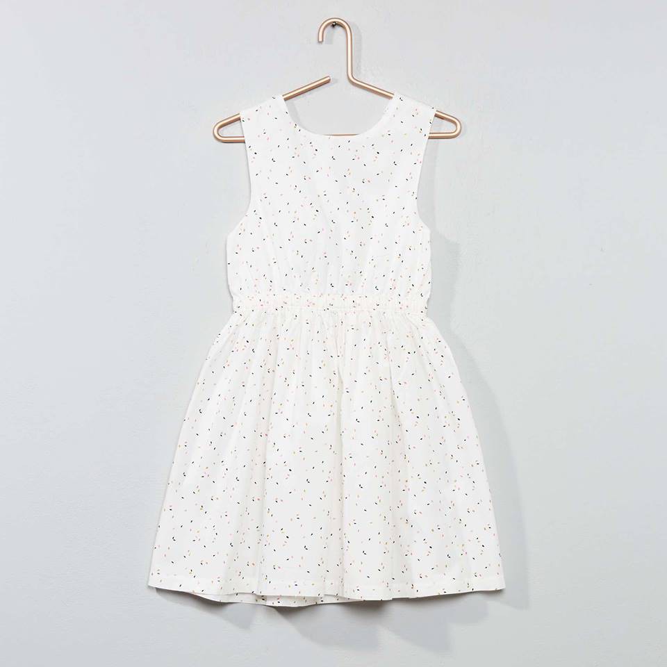Đầm vải kate Kiabi cho bé gái 3-10T D2145