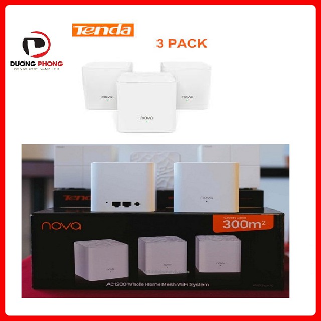 Bộ Wifi Mesh không dây Tenda Nova MW3 (3 pack) Chính hãng