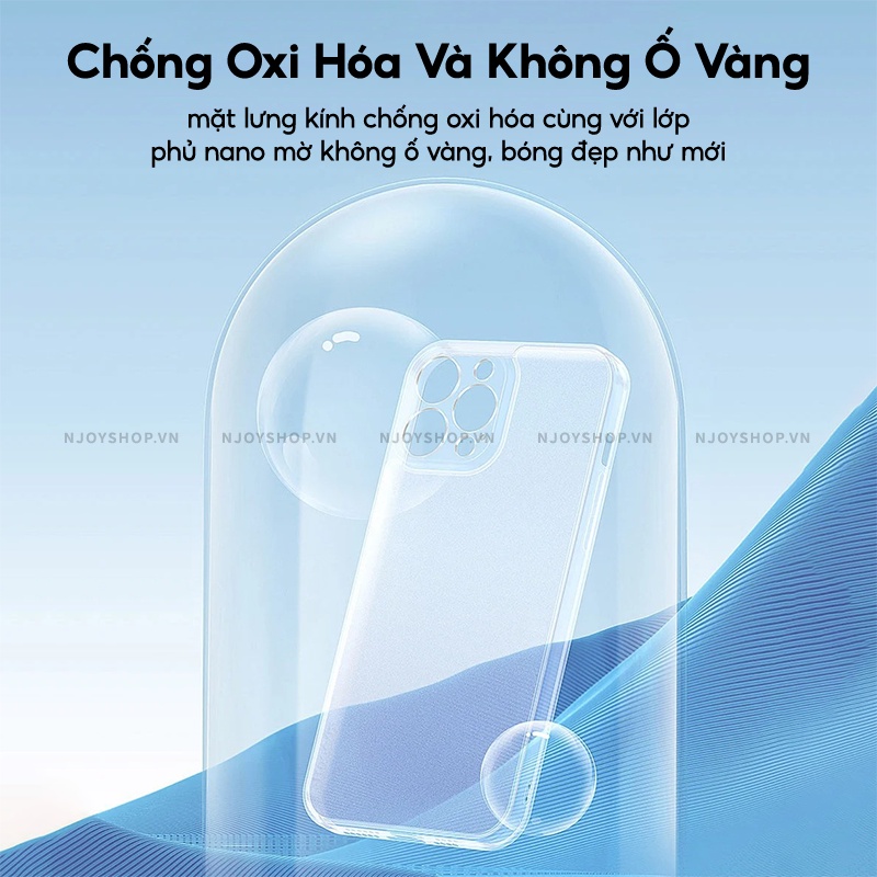 Ốp Lưng Siêu Mỏng Baseus Frosted Glass Mặt Lưng Kính Cường Lực Nhám Viền Tpu Mềm Bảo Vệ Cam Cho Ip 13 Pro Max 13 Pro