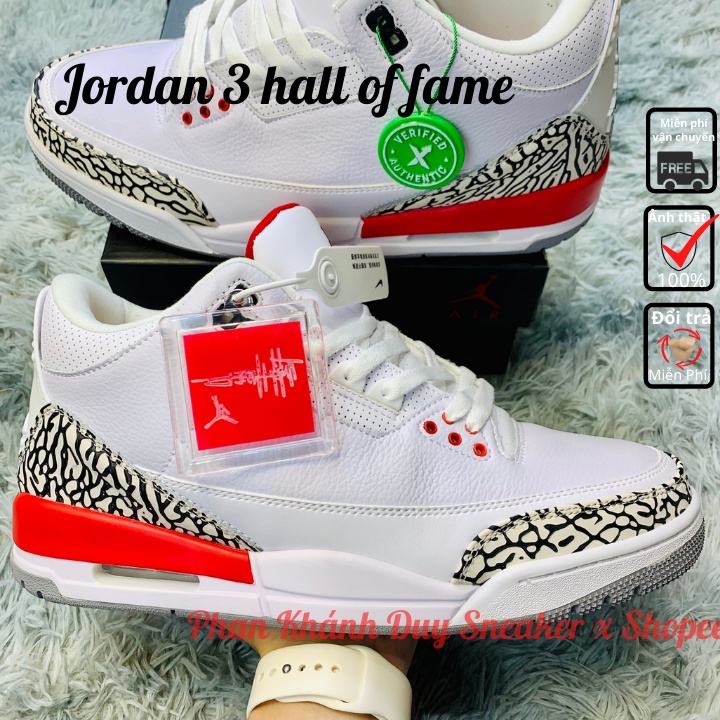 [Pkdsneaker25] Giày Nike Air Jordan 3 Retro hall of fame Katrina 136064-116