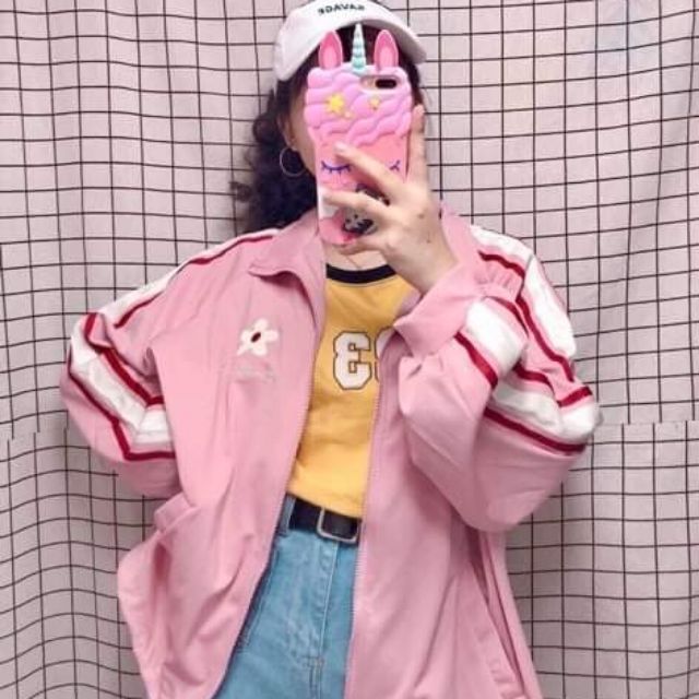 Áo khoác dù có mũ tháo rời, có size từ 35kg, áo khoác gió nữ, hàng 2 lớp siêu dày dặn