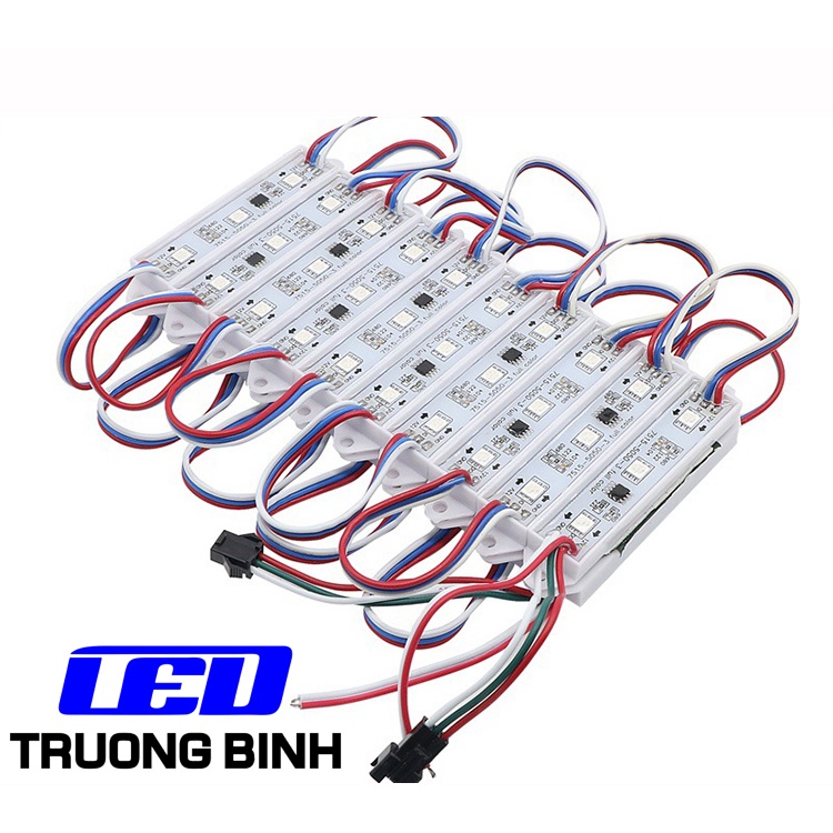 20 MODULE LED HẮT FULL MÀU THANH 3 BÓNG IC 2811 1903 MẶT ĐỔ KEO