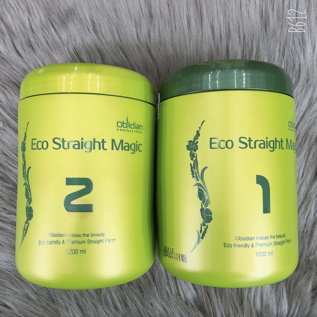 Kem duỗi ép tóc sinh thái Eco Straight Magic Obsidian