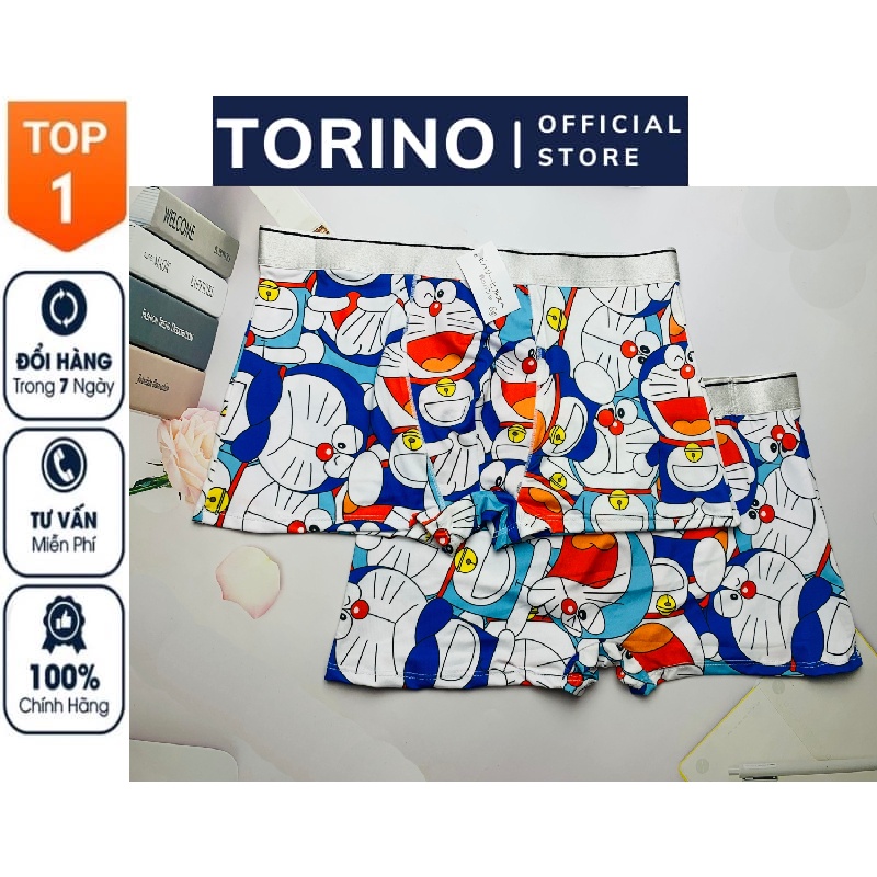 [ 𝐂𝐎𝐌𝐁𝐎 𝟓 ]  Quần sịp, quần lót nam in hình hoạt hình như ảnh, chất vải thun lạnh, siêu thoáng mát co giãn mềm mại