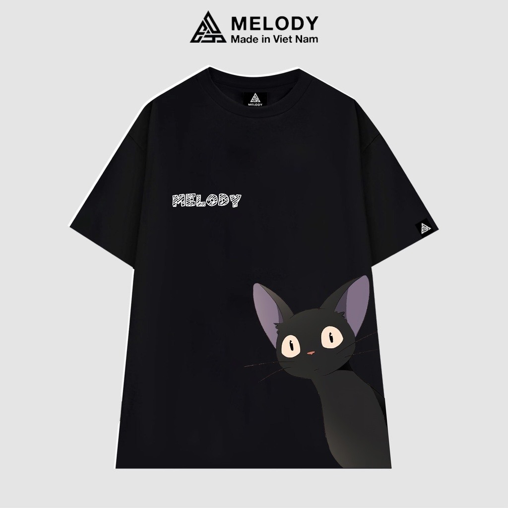 Áo Thun Unisex Nam Nữ Tay Lỡ Form Rộng Oversize Local Brand MELODY, Áo Phông Cotton 100% KIKI'SDELIVERYSERVICEJIJI Tee