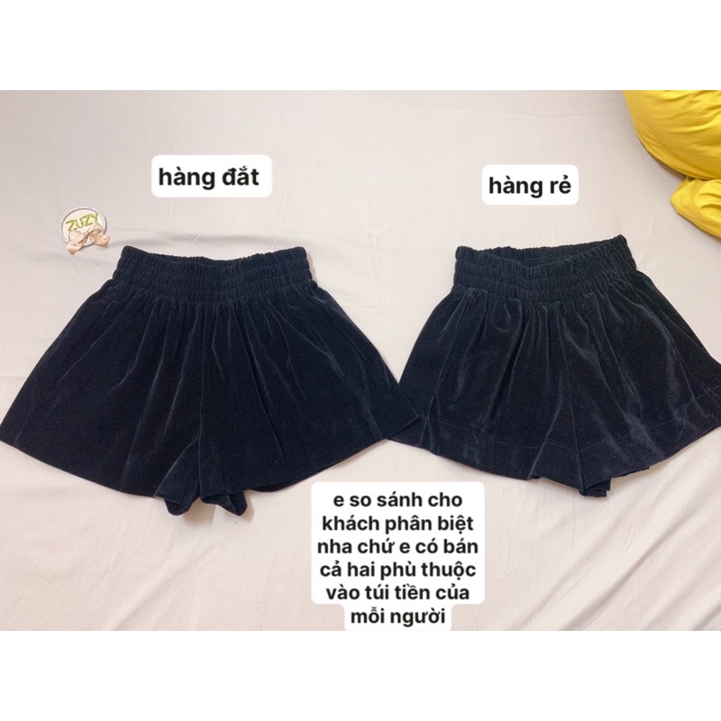 Quần sooc phồng nhung hàng QCL1