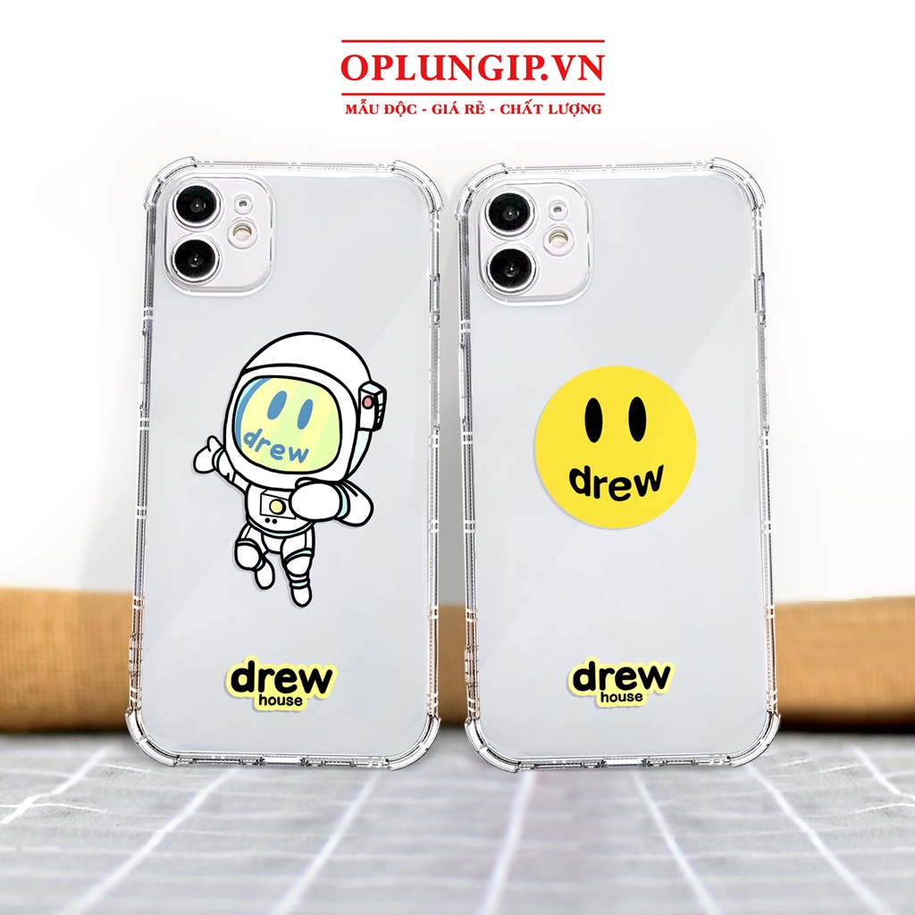 Ốp iphone Drew house trong suốt chống sốc cho iphone 14 13 pro max 11 12 promax mini 6 6s 7 8 plus x xr xs se 2020