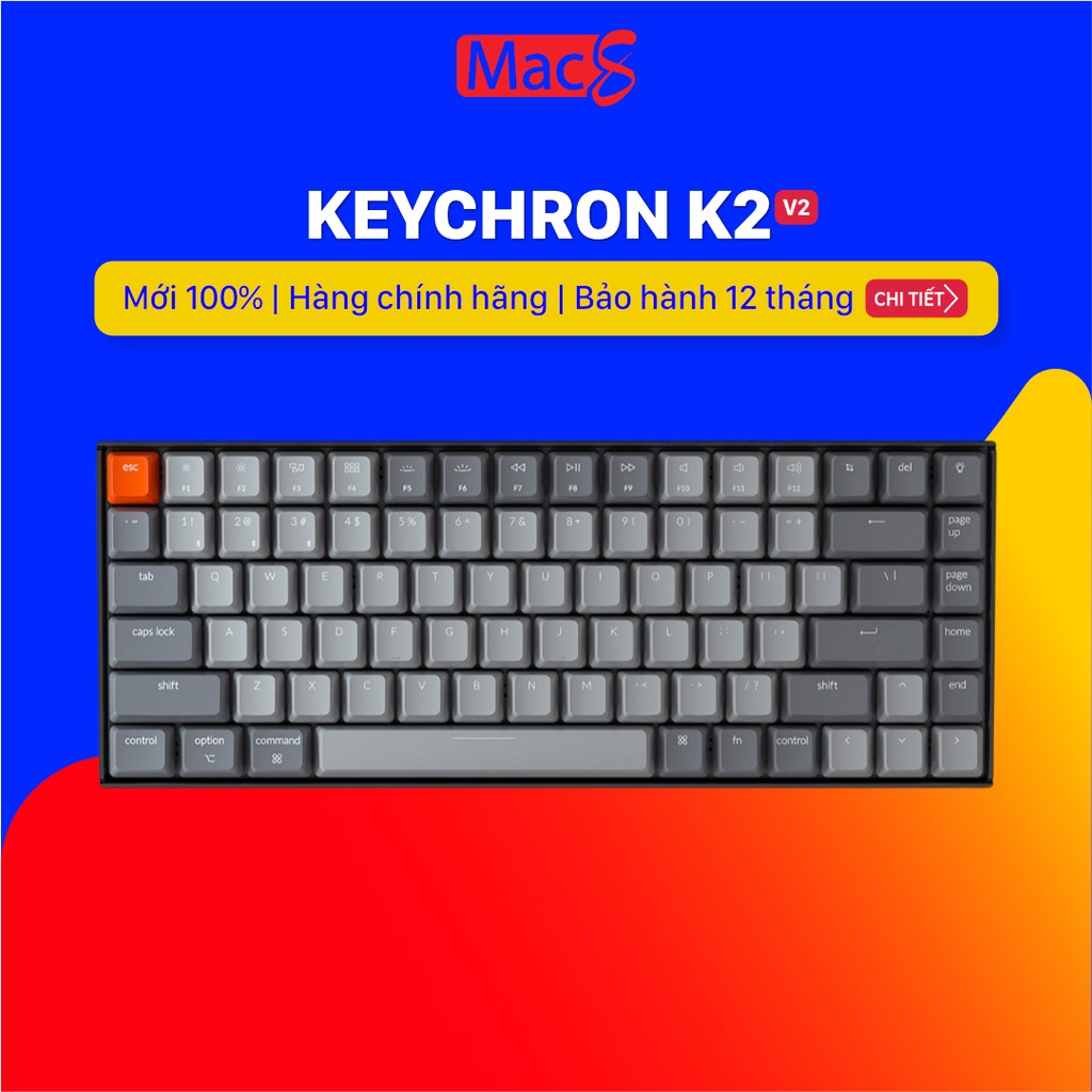 Keychron K2V2 - Bàn phím cơ Keychron K2V2 bản nhựa