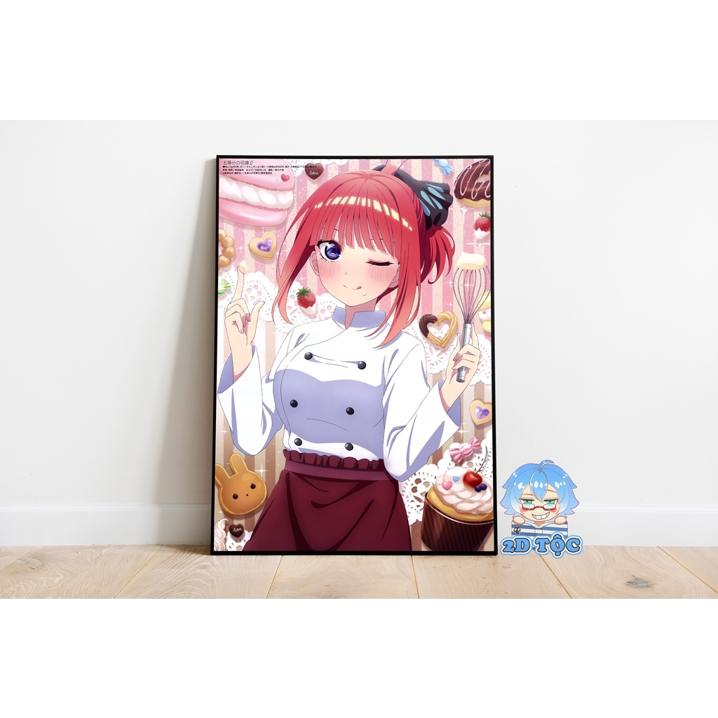 POSTER A3 NAKANO NINO (13) ANIME 5-TOUBUN NO HANAYOME - 2D TỘC SHOP