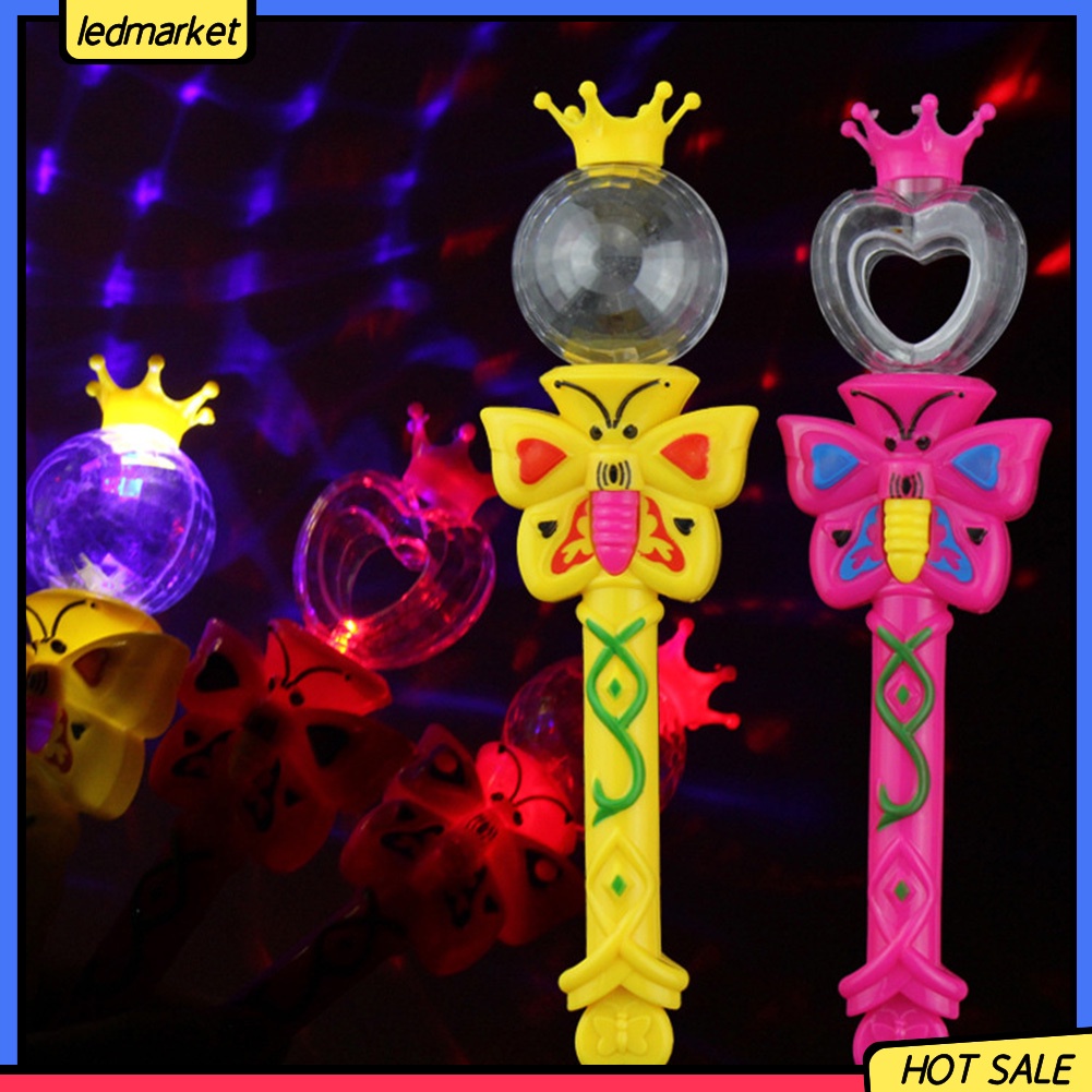 Đồ chơi gậy phép thuật có đèn led kiểu dáng hoạt hình dễ thương cho trẻ em