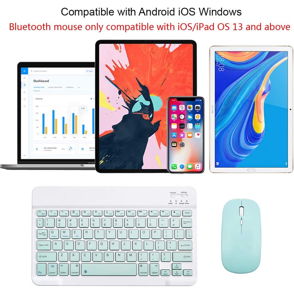 Bộ Bàn Phím Và Chuột bluetooth Không Dây 2.4Ghz Cho iPad / ios / android / Huawei / tablet / desktop / smartphone / bluetooth