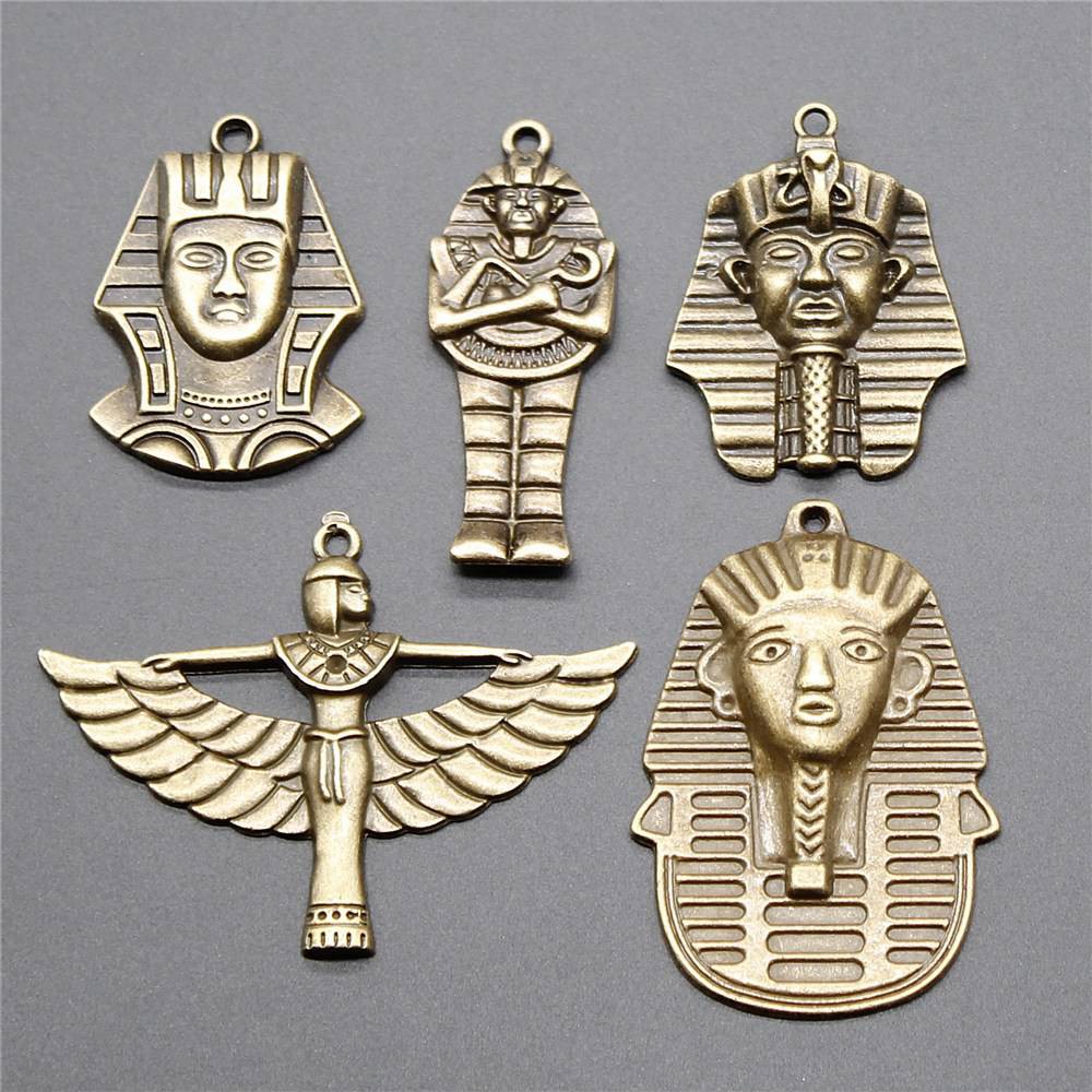Mặt dây chuyền hình Pharaoh Ai Cập cho làm trang sức