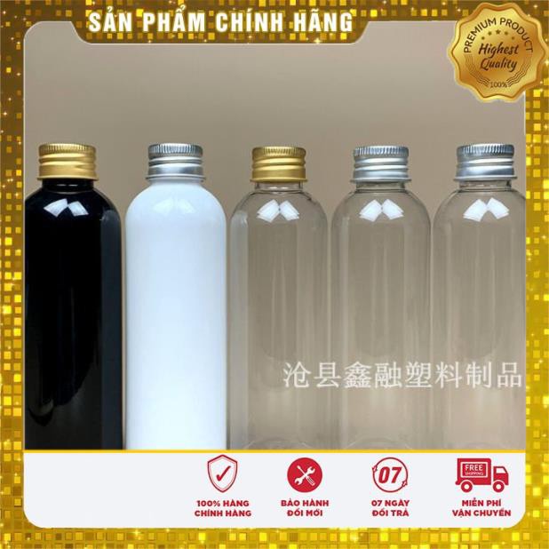 Chai Chiết Mĩ Phẩm ❤ TOP GIÁ RẺ ❤ Chai nhựa pet nắp nhôm 150ml,200ml,250ml , chai lọ mỹ phẩm , , phụ kiện du lịch