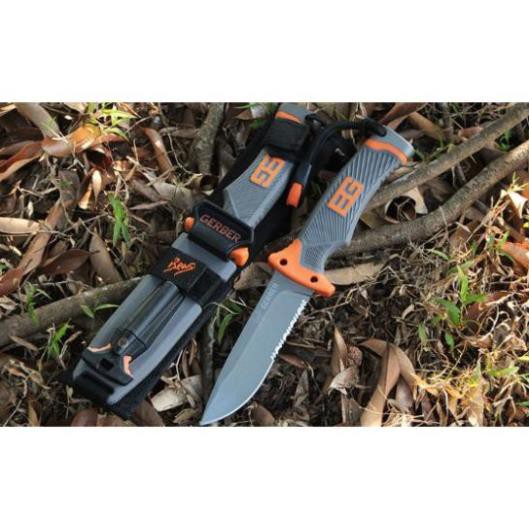 Dao Phượt Nhỏ Gọn Treo Móc Khóa - Gerber Thẳng - Hàng Gủi Ngay