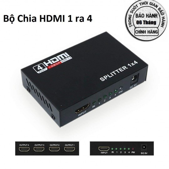 Bộ chia HDMI 1 ra 4 – HDMI Splitter 1x4