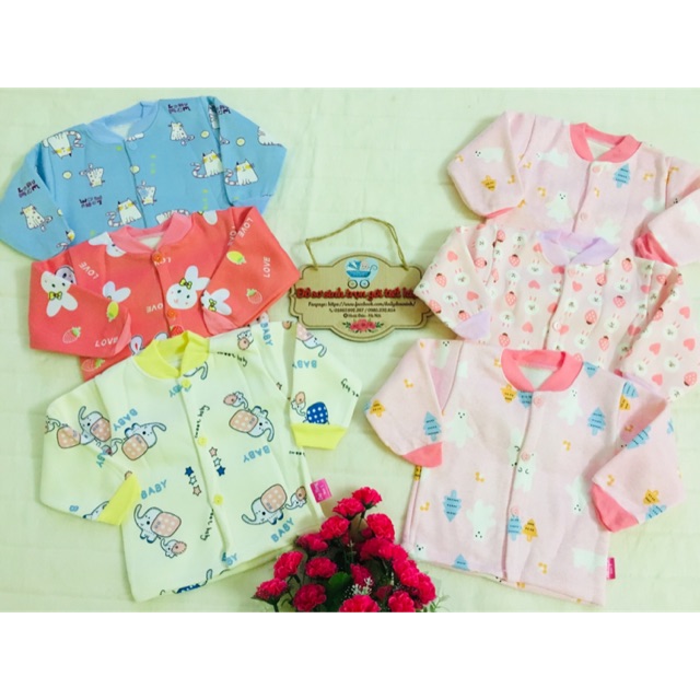 Áó nỉ lông cúc giữa cho bé