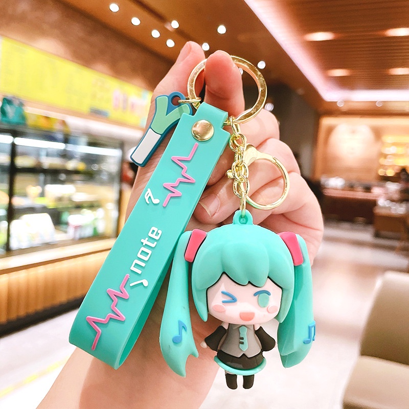 Móc khóa xe máy Hatsune Miku dễ thương, móc treo chìa khoá ô tô phong cách trẻ trung hot trend Tik Tok