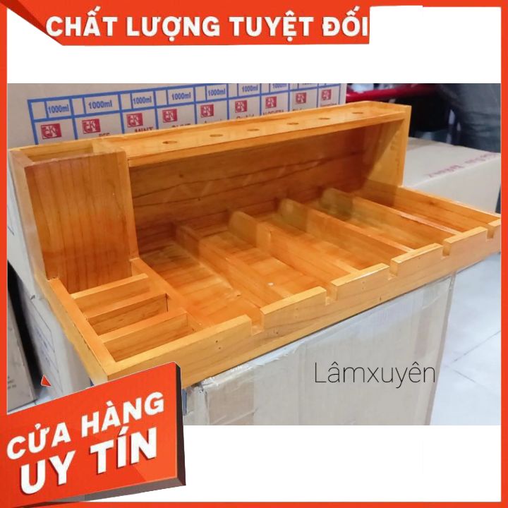 Khay gỗ đựng tông đơ và đồ nghề làm tóc  FREESHIP  làm từ gỗ sồi tự nhiên chắc chắn bền đẹp _để tông đơ và phụ kiện