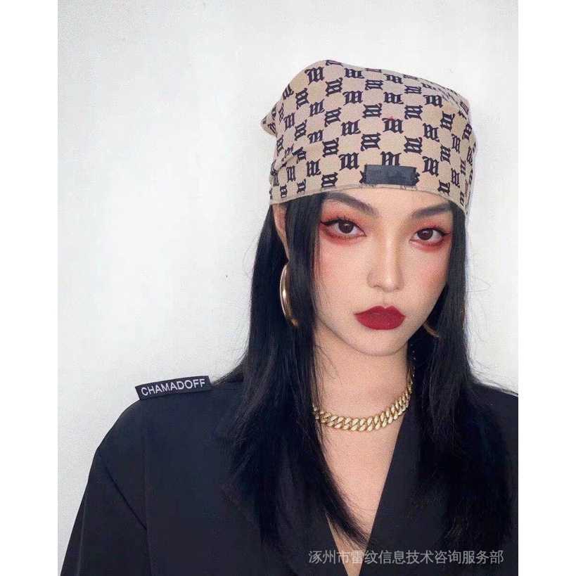 Khăn Trùm Đầu In Chữ Phong Cách Hip Hop Cổ Điển