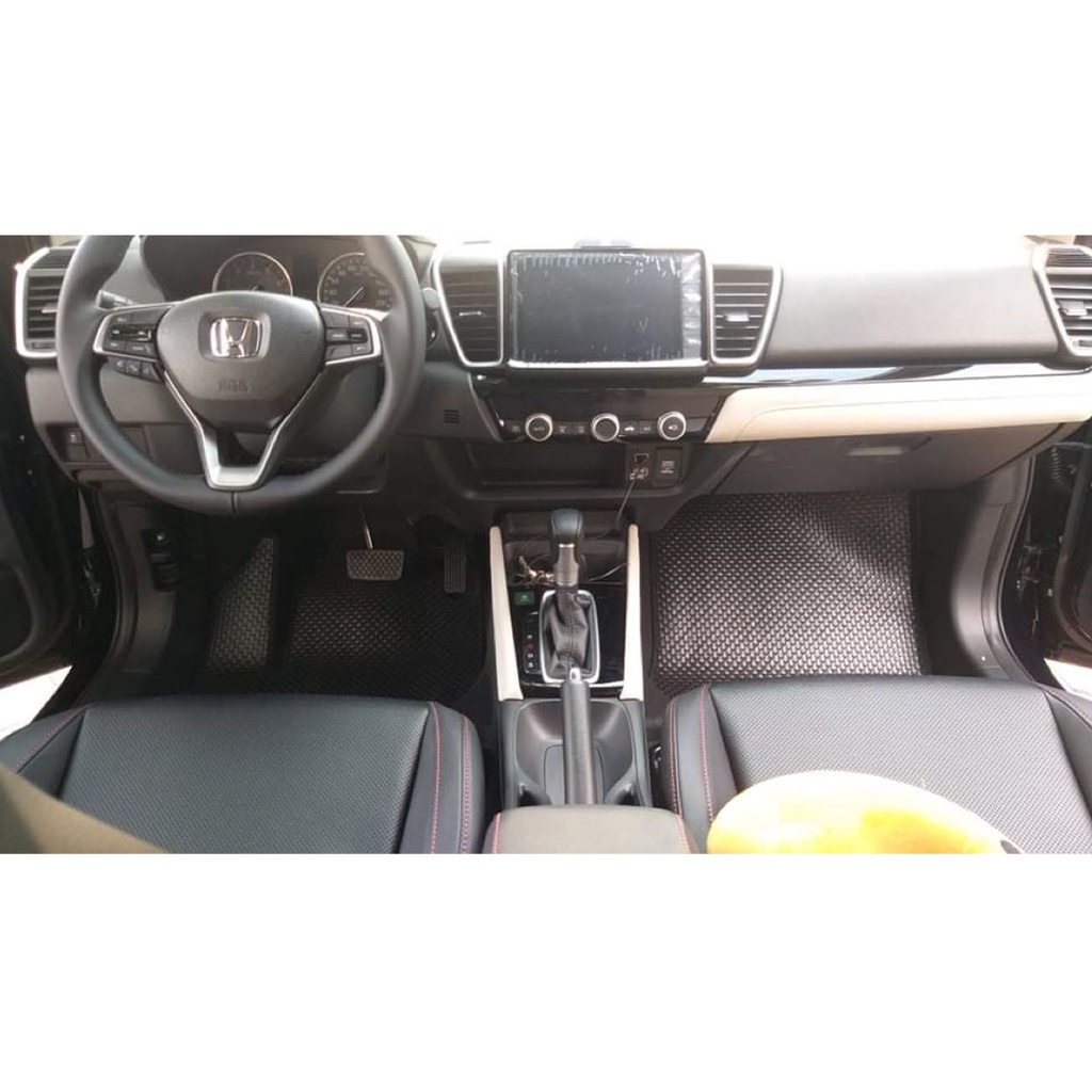 Thảm Lót Sàn Ô Tô KATA Cao Cấp Cho Xe Honda City  - Không mùi, Không ẩm mốc, Dễ dàng vệ sinh