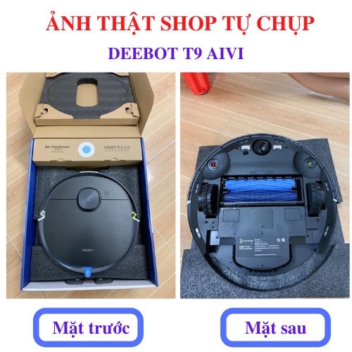 Robot Hút Bụi Lau Nhà Ecovacs DEEBOT T9 AIVI - Lực Hút Mạnh Mẽ 3000pa -  Robot Tỏa Hương Thơm Thông Minh APP TIẾNG VIỆT