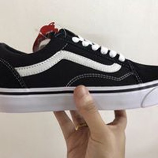 [F⚡️ASH SALE] [FLASH SALE] Giầy VANS Old đen kẻ trắng HOT HIT