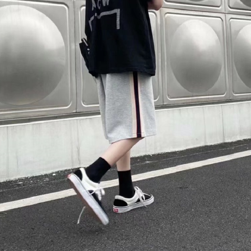 Quần Short Thể Thao Lưng Thun Ống Rộng Phong Cách Hàn Quốc Thời Trang Mùa Hè Dành Cho Nam