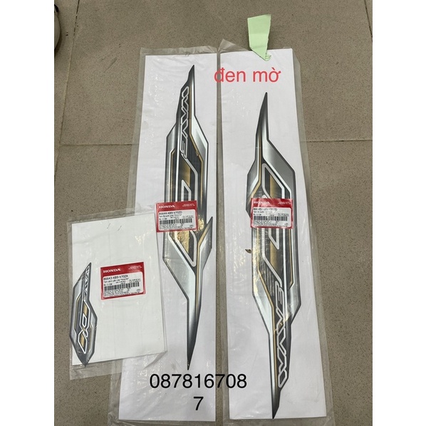 Tem yếm tem ốp sườn wave anpha 110 2022 v70 honda