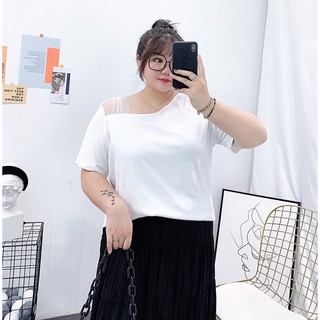 Áo lệch vai phối lưới - ABEO183
