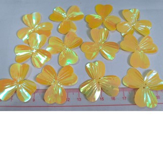 100 gr hoa 3 cánh sữa, hoa kim sa, hoa kim tiền, hoa decal làm cành vàng lá ngọc