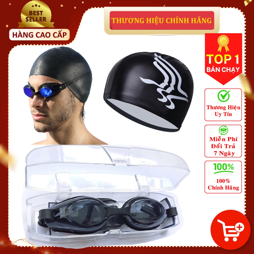 Kính bơi người lớn nam nữ cao cấp chính hãng dododios -  chống nước, chống mờ, chống tia UV Có tặng mũ bơi