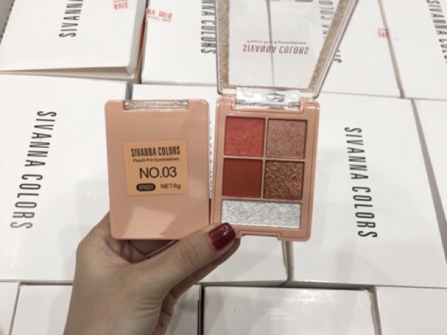 BẢNG MÀU MẮT SIVANNA COLOR PEACH PRO