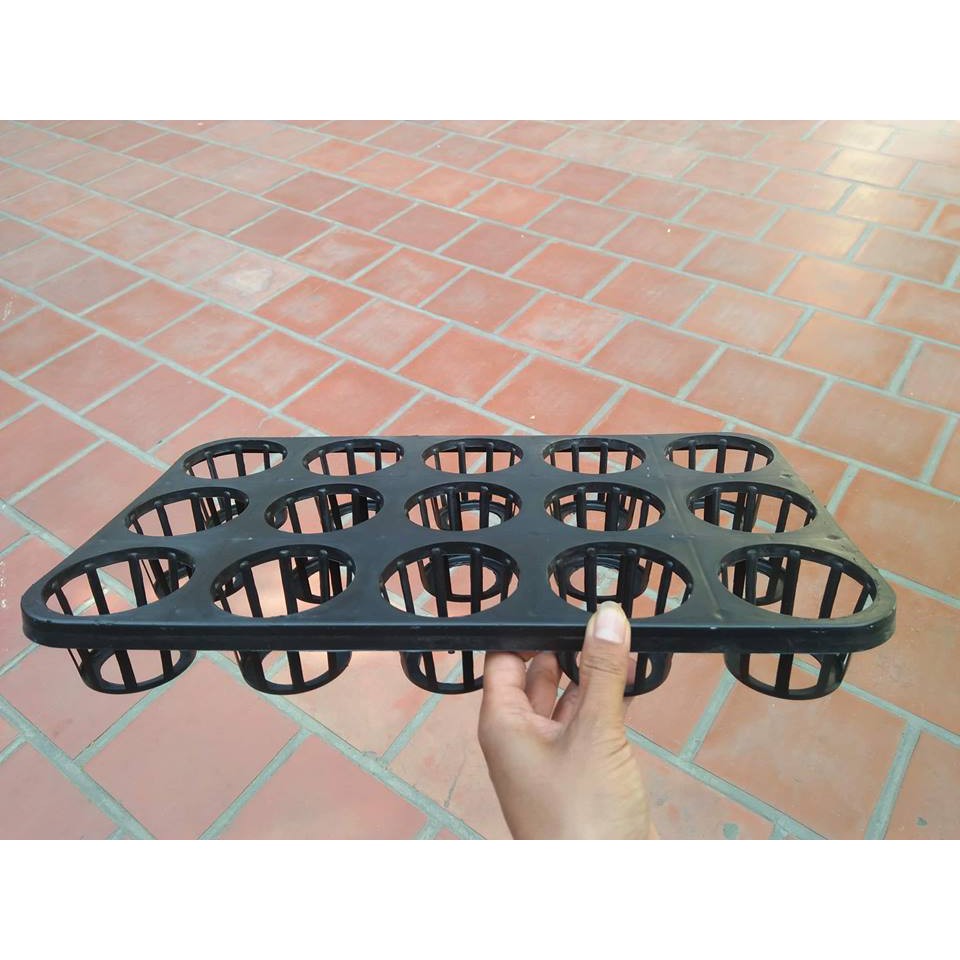 Khay nhựa 12,15 lỗ kèm chậu