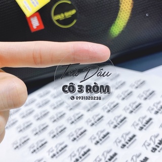 tem dán trà sữa