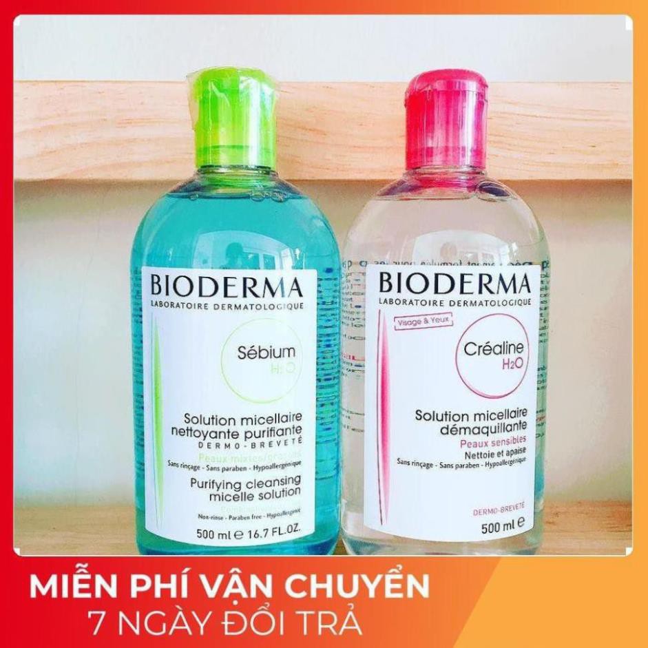 [ 𝑮𝒊𝒂̉𝒎 𝑮𝒊𝒂́ 48% ] Nước Tẩy Trang Bioderma ⚡️𝐌𝐢𝐞̂̃𝐧 𝐏𝐡𝐢́ 𝐒𝐡𝐢𝐩⚡️ Hàng Nội Địa Pháp Có Nút Nhấn 500ml